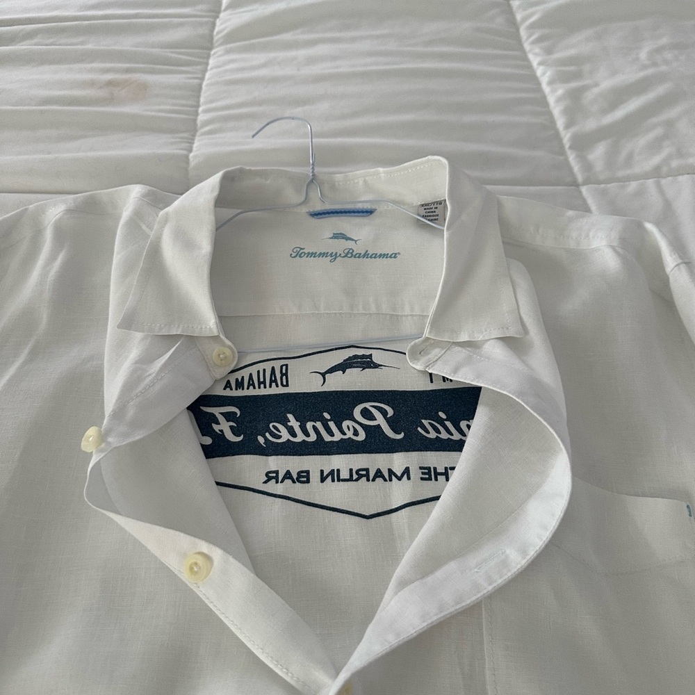 Tommy Bahama White Casual Button Down Shirt